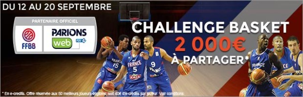Challenge Euro Basket sur ParionsWeb