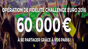 Cagnotte de 60.000 € à partager sur ParionsSport pour l'Euro 2016