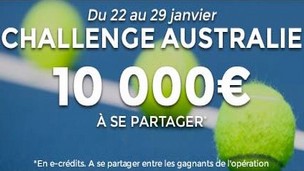ParionsSport met en jeu 10.000€ sur l'Open d'Australie 2017