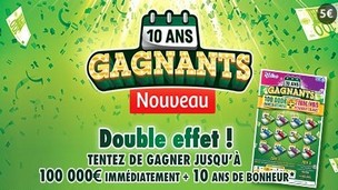 Le nouveau jeu de grattage de la FDJ : 10 ans gagnants